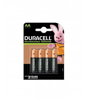 Pile Duracell Stilo Ricaricabili 1300 mAh blister 4 pz.