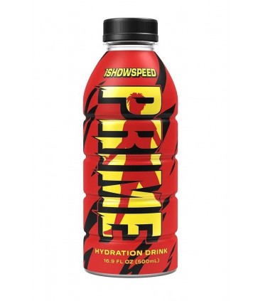 BEVANDA prime energy drink hydration ISHOWSPEED senza caffeina bottiglia DA 500ML edizione limitata u.k. CARTONE 12PZ.