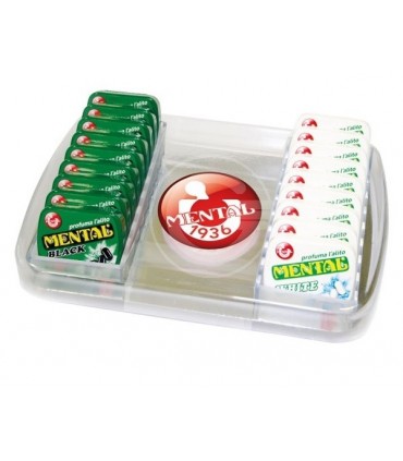 EXPO IN PLASTICA "RENDIRESTO" PRECARICATO CON 18 SCATOLETTE MENTAL