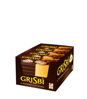 SNACK GRISBI WAFER RICE RICOPERTO DI RISO SOFFIATO GR.30 CONF. 24 PZ.