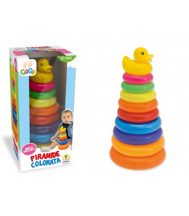 PIRAMIDE COLORATA TEOREMA ANELLI IMPILABILI  +12 MESI CONFEZIONATA IN SCATOLA