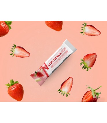 BARRETTA PROTEICA NUTRYTIONAL PRO bianco e fragola 30% PROTEINE senza grassi idrogenati 40G CONF. 24 PZ.