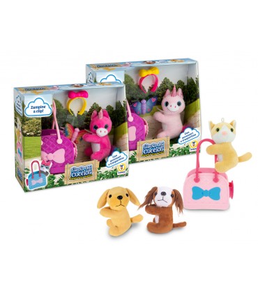 ISOLA DEI CUCCIOLI SET ANIMALI ATTACCA E STACCA CON ACCESSORI E TRASPORTINO TEOREMA GIOCHI