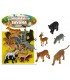 GEO NATURE ANIMALI RIGIDI GRANDI DELLA SAVANA TEOREMA GIOCHI 12PZ. CON POSTER INCLUSO