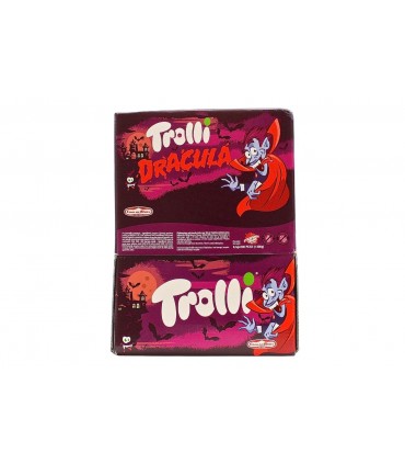 TROLLI KISS DRACULA CARAMELLA GOMOSSA DA 6.5GR. ESPOSITORE A BOCCA DI LUPO DA 200 PZ.