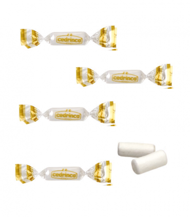 CARAMELLE GESSETTI BIANCHI DI LIQUIRIZIA CEDRINCA SFUSE BUSTA DA 1 KG (210 pz.)