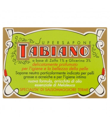 Saponetta tabiano a base di zolfo e glicerina da 125gr