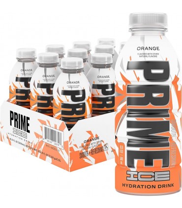 BEVANDA prime energy drink orange senza caffeina bottiglia DA 500ML CARTONE 12PZ.