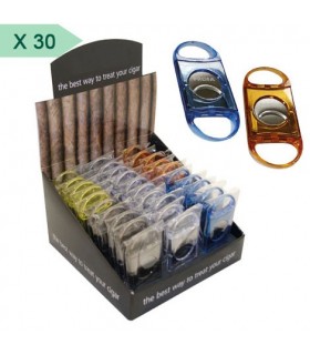 TAGLIASIGARI IN PLASTICA COLORATA EXPO DA 30 PZ. COLORI ASSORTITI