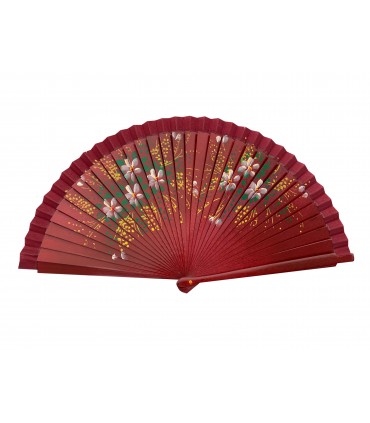 Ventagli in Legno DIPINTO A MANO SU ENTRAMBI I LATI conf. 12 pz. assortiti come in foto REF.5999