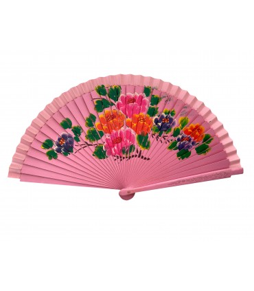 Ventagli in Legno DIPINTO A MANO SU ENTRAMBI I LATI conf. 12 pz. assortiti come in foto REF.5999