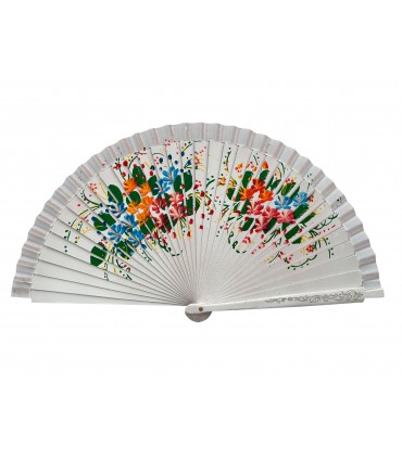 Ventagli in Legno DIPINTO A MANO SU ENTRAMBI I LATI conf. 12 pz. assortiti come in foto REF.5999