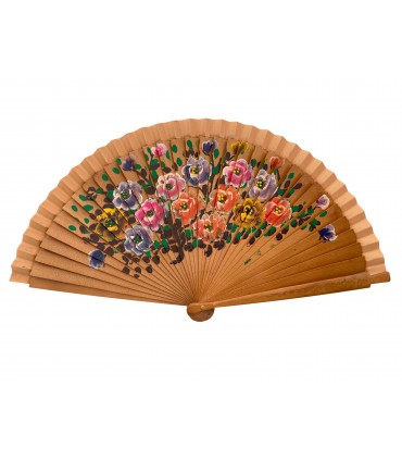 Ventagli in Legno DIPINTO A MANO SU ENTRAMBI I LATI conf. 12 pz. assortiti come in foto REF.5999