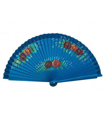 Ventagli in Legno DIPINTO A MANO SU ENTRAMBI I LATI conf. 12 pz. assortiti come in foto REF.5999