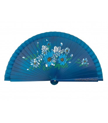 Ventagli in Legno DIPINTI A MANO conf. 12 pz. assortiti come in foto REF.30838