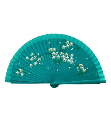 Ventagli in Legno DIPINTI A MANO conf. 12 pz. assortiti come in foto REF.30838