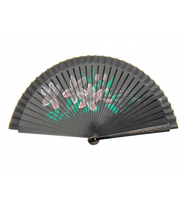 Ventagli in Legno DIPINTI A MANO conf. 12 pz. assortiti come in foto REF.30838