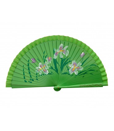 Ventagli in Legno DIPINTI A MANO conf. 12 pz. assortiti come in foto REF.30838