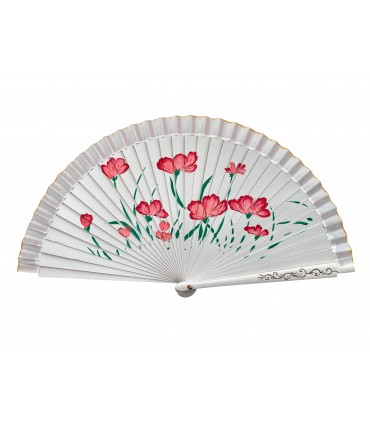 Ventagli in Legno DIPINTI A MANO conf. 12 pz. assortiti come in foto REF.30838