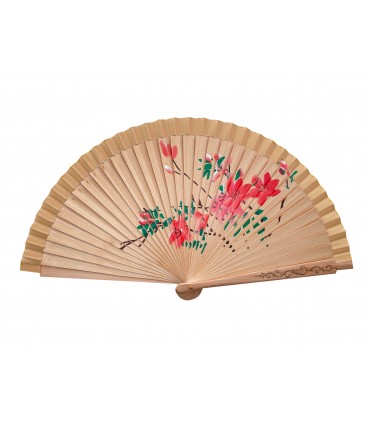 Ventagli in Legno DIPINTI A MANO conf. 12 pz. assortiti come in foto REF.30838