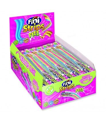 FINI STRIPS FIZZ ALLA FRUTTA SENZA GLUTINE 8g. CONF. 150 PZ.