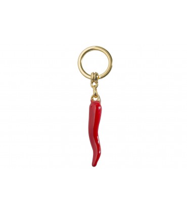 Corno Grande in Metallo Smaltato a Mano in scatola da regalo