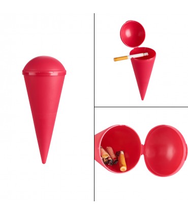 Posacenere da Spiaggia IN PLASTICA CHAMP GARDEN&BEACH ASHTRAY Expo 24 pz. colori assortiti