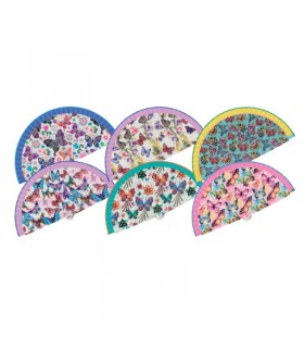 Ventagli in Legno STAMPA DIGITALE conf. 12 pz. assortiti come in foto REF.6013