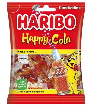 BUSTINA  HAPPY COLA HARIBO DA 80 GR