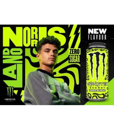Bevanda Monster Energy LANDO NORRIS ZERO SUGAR Lattina da 500ml cartone da 12 pz.