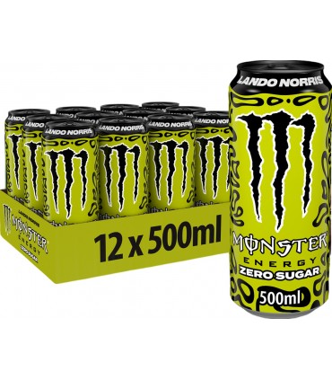 Bevanda Monster Energy LANDO NORRIS ZERO SUGAR Lattina da 500ml cartone da 12 pz.