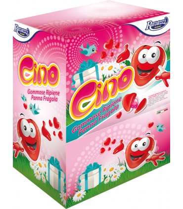 RAVAZZI GOMMOSE MORBIDE CINO GUSTO PANNA E FRAGOLA SFUSE EXPO 200 PZ.