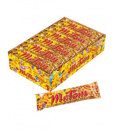 BARRETTA ARACHIDI TOSTATE CON CARAMELLO MR TOM DA GR.40 CONF. DA 36 PZ