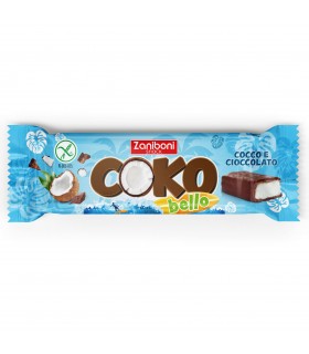 BARRETTA COKO BELLO ZANIBONI AL COCCO CON CIOCCOLATO AL LATTE 40G CONF. 24 PZ.