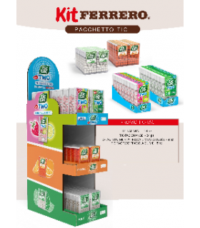 KIT TIC TAC TWO EXPO DA BANCO 64PZ.