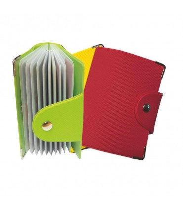 Portacard in PVC a Libro da 20 Scomparti Twenty conf. 24 pz. assortiti con 6 colori pastello