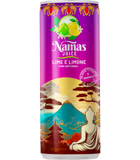 namas juice bevanda non gassata con succo LIME E LIMONE lattina da 250ml conf. 12 pz.