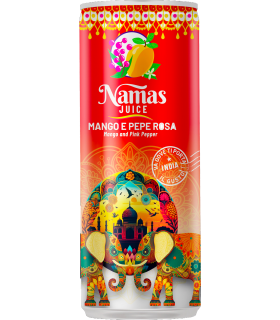 namas juice bevanda non gassata con succo di mango e pepe rosa lattina da 250ml conf. 12 pz.
