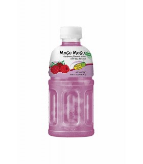BEVANDA MOGU MOGU AL GUSTO RASPBERRY E NATA DE COCCO CON PEZZI DI FRUTTA  BOTTIGLIA DA 320ML CONF. 6PZ.