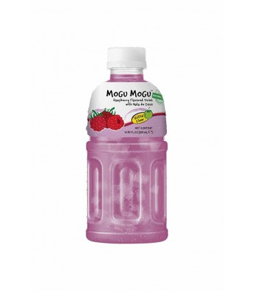 BEVANDA MOGU MOGU AL GUSTO RASBERRY E NATA DE COCCO CON PEZZI DI FRUTTA  BOTTIGLIA DA 320ML CONF. 6PZ.