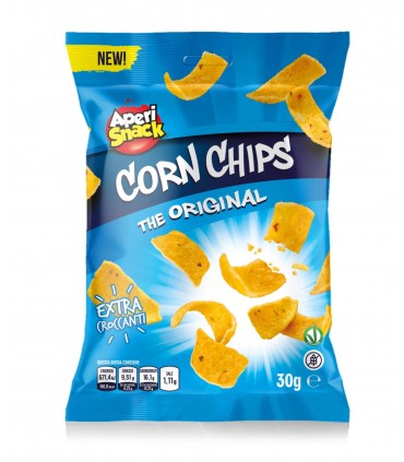 APERISNACK CORN CHIPS MONOPORZIONE BUSTINA 30GR CONF. 20 PZ.