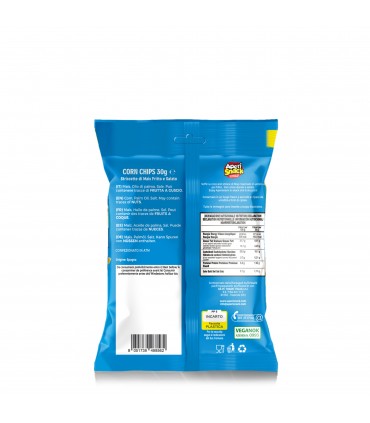 APERISNACK CORN CHIPS MONOPORZIONE BUSTINA 30GR CONF. 20 PZ.