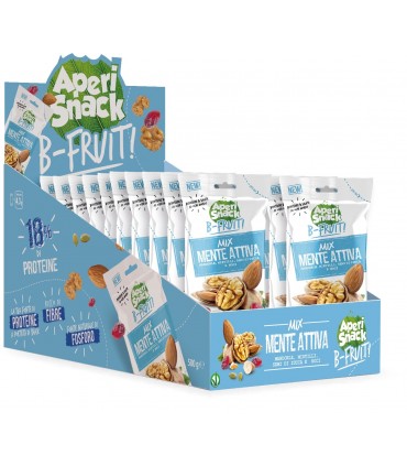 MIX mente attiva FRUTTA SECCA APERISNACK B-FRUIT BUSTINA 25g CONF. 20 PZ.