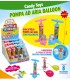 POMPA AD ARIA BALLOON GIOCATTOLO CON 8 PALLONCINI DA GONFIARE ALL'INTERNO CARAMELLE ASSORTITE CONF.12PZ X 3GR