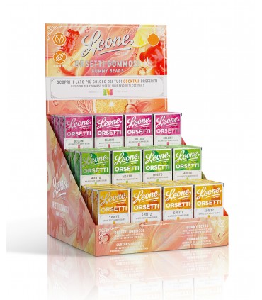 PASTIGLIE LEONE orsetti gommosi assortiti IN SCATOLETTA DA 25G EXPO 36 PZ.