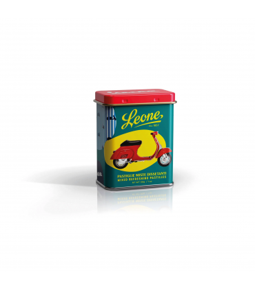 PASTIGLIE LEONE PIAGGIO VESPA POCKET LATTINA DA 30g EXPO DA 24 PZ. ASSORTITE