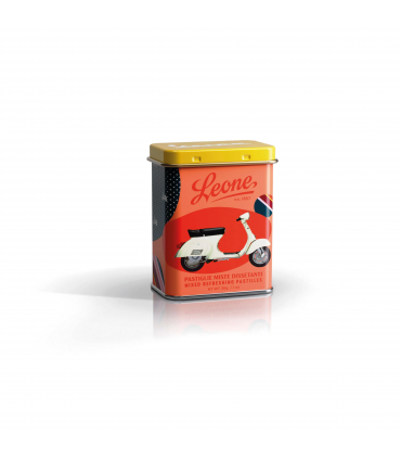PASTIGLIE LEONE PIAGGIO VESPA POCKET LATTINA DA 30g EXPO DA 24 PZ. ASSORTITE