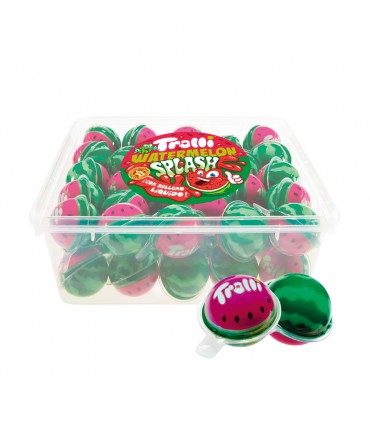 CARAMELLA TROLLI WATERMELON SPLASH CON RIPIENO LIQUIDO VASCHETTA 45 PZ X 18GR