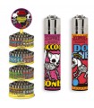 accendino Clipper LARGE ANIMAL Expo Girevole da 192 PZ assortito con 16 grafiche
