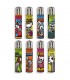accendino Clipper LARGE ANIMAL Expo Girevole da 192 PZ assortito con 16 grafiche